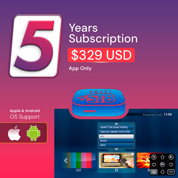 5 Year IPTV App